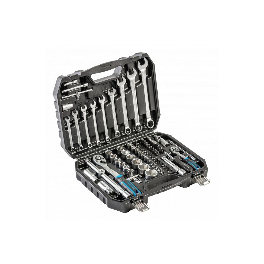 Dugókulcs készlet, csillag-villáskulcs készlet, 1/2", 1/4", 85 részes, 25 év garancia, HÖGERT HT1R225