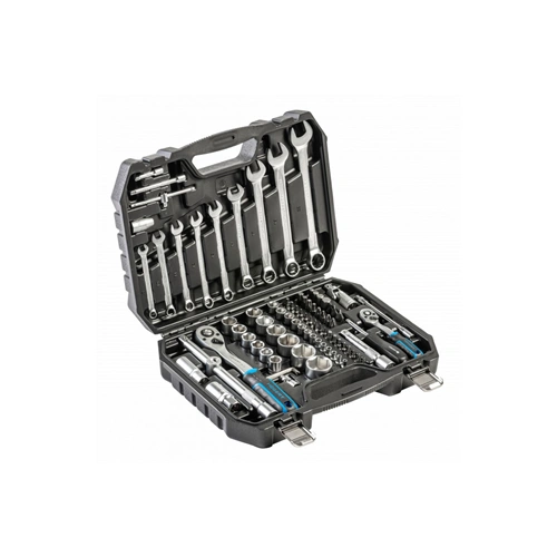 Dugókulcs készlet, csillag-villáskulcs készlet, 1/2", 1/4", 85 részes, 25 év garancia, HÖGERT HT1R225