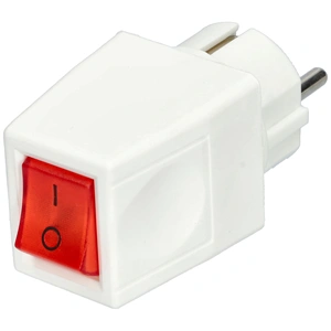 Dugvilla (világító kapcsolóval, fehér) szerelhető