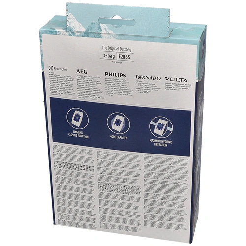 ELECTROLUX porszívó porzsák HEPA ANTI-ALLERGY E206S 4db 