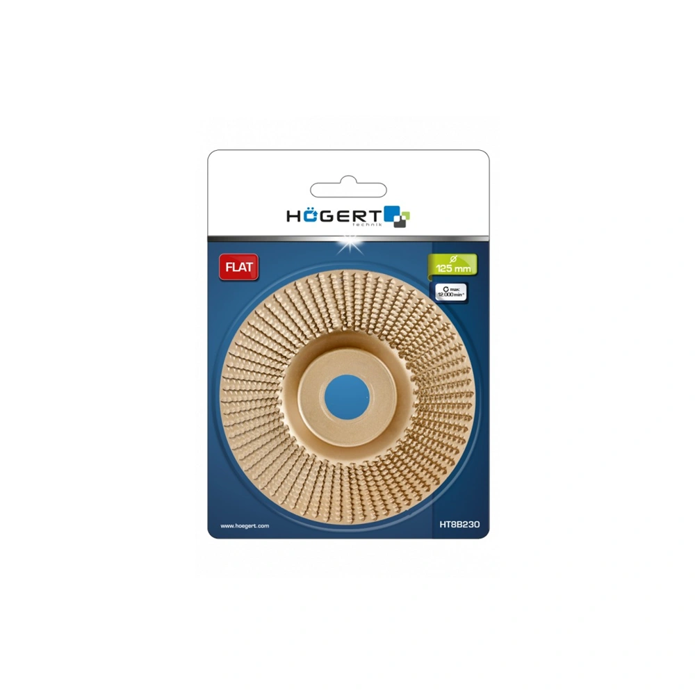 Faforgácsoló tárcsa 125mm, sarokcsiszolóba, HÖGERT HT8B230