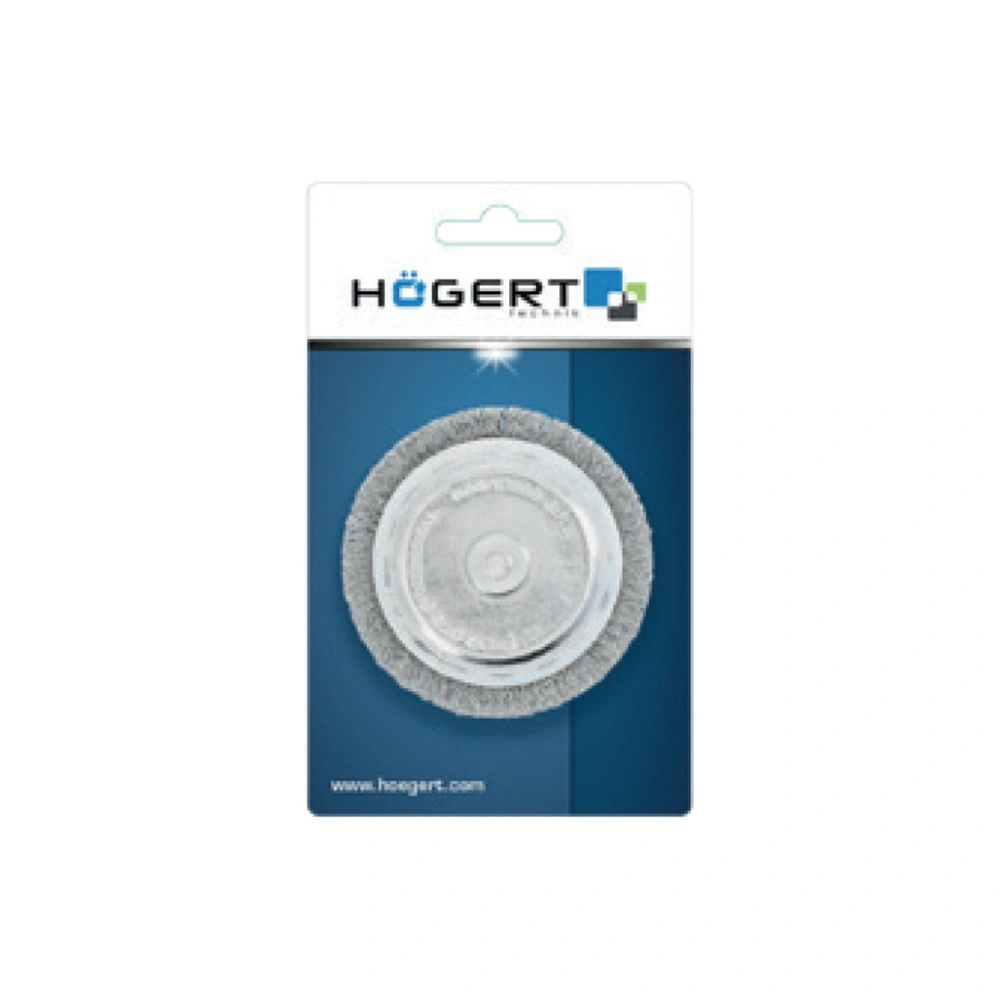 Fazékkefe csapos 75 mm, rozsdamentes, 0.3 mm, HÖGERT HT7D704