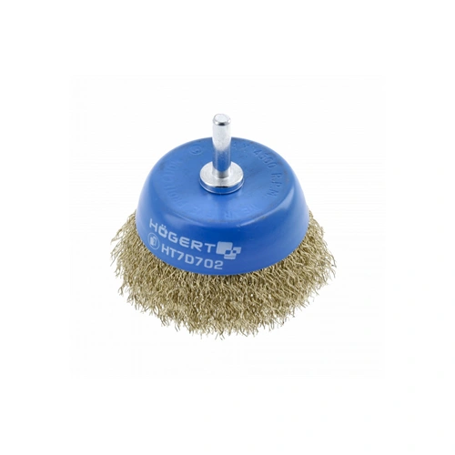 Fazékkefe csapos 75 mm, sárgaréz, 0.3 mm, HÖGERT HT7D702