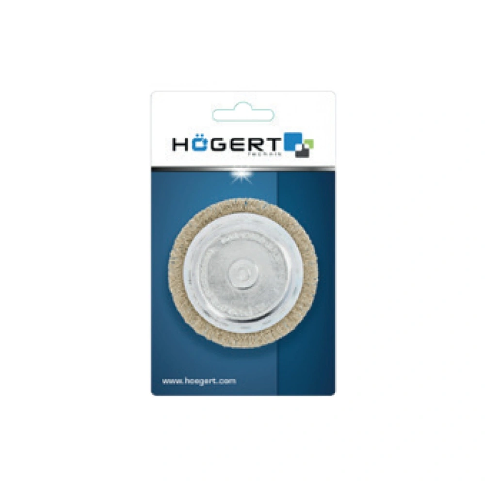Fazékkefe csapos 75 mm, sárgaréz, 0.3 mm, HÖGERT HT7D702