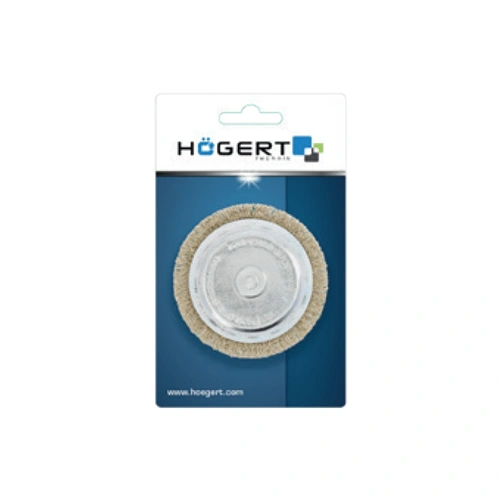 Fazékkefe csapos 75 mm, sárgaréz, 0.3 mm, HÖGERT HT7D702