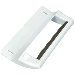 Fogantyú, gumibetétes, ívelt, fehér, műanyag (utángyártott) LEHEL 404 hűtőgép