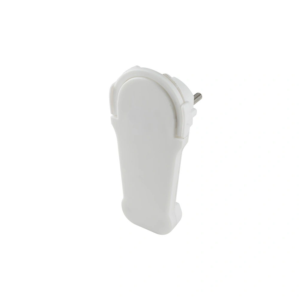 Földelt csatlakozódugó, extra lapos,  IP20, 16A, fehér