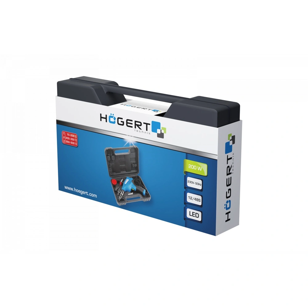 Forrasztópisztoly készlet 200W, HÖGERT HT2C311