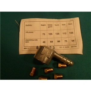 Fúvóka készlet PB-re ZANUSSI /RENDELÉSRE