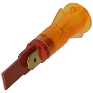 Glimlámpa sárga kerek csúcsos 1W