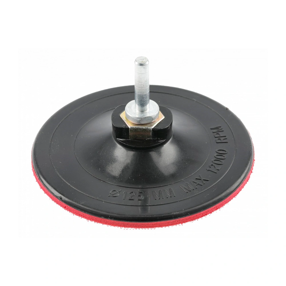 Gumitányér tépőzáras, 125  mm, HÖGERT HT8D210  / RENDELÉSRE