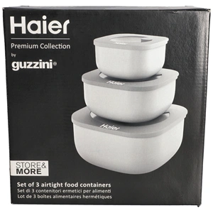 HAIER Premium Collection tárolóedény 3 db-os szett / RENDELÉSRE