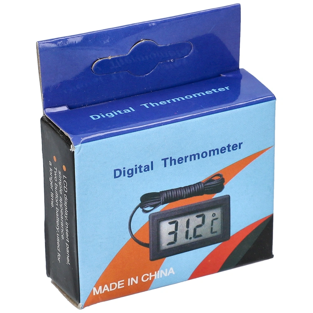 Hőmérő digitális elemes -50 - +70 (fekete) EGYSZERŰ TPM10 (Sz.: 46mm, M.: 26mm, Mélység: 13mm)