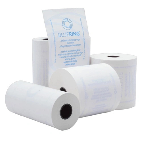 Hőpapír 57 mm széles, 42fm hosszú, cséve 12mm, 10 tekercs/csomag, ( 57/60 ) BPA mentes Bluering®