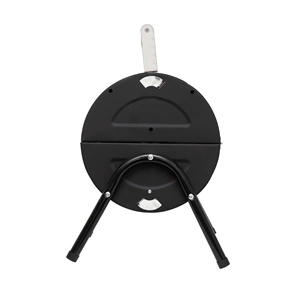 Hordozható asztali grill, faszén, faszénbrikett, nyitható fedél, 2 rostély, 2 széntartó rács, HOME GR01 / RENDELÉSRE