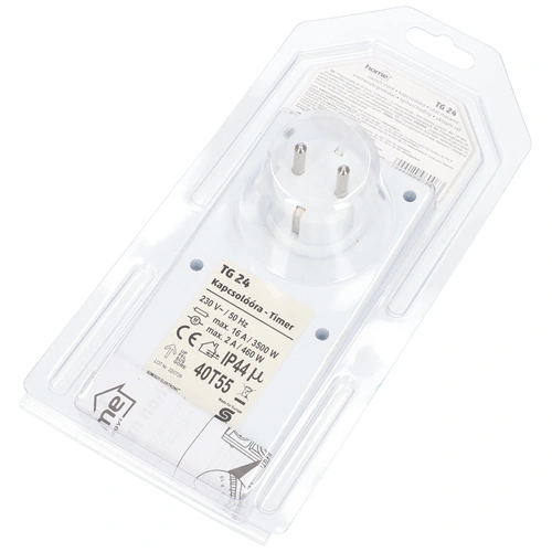 Időkapcsoló, mechanikus, kültéri, 24h/15min, HOME  TG 24