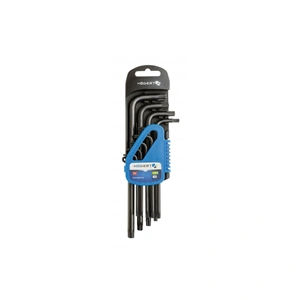 Imbuszkulcs készlet, 9 részes, TORX T10-T50, fekete, hosszú , HÖGERT HT1W816