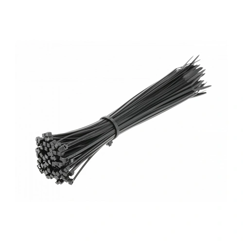 Kábelkötegelő 2,5 x 200mm, fekete, 100db/csomag HÖGERT HT2C702