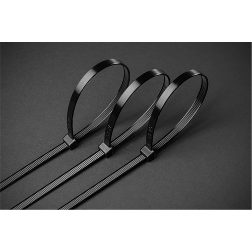 Kábelkötegelő 3,6 x 200mm, fekete, 100db/csomag HÖGERT HT2C706