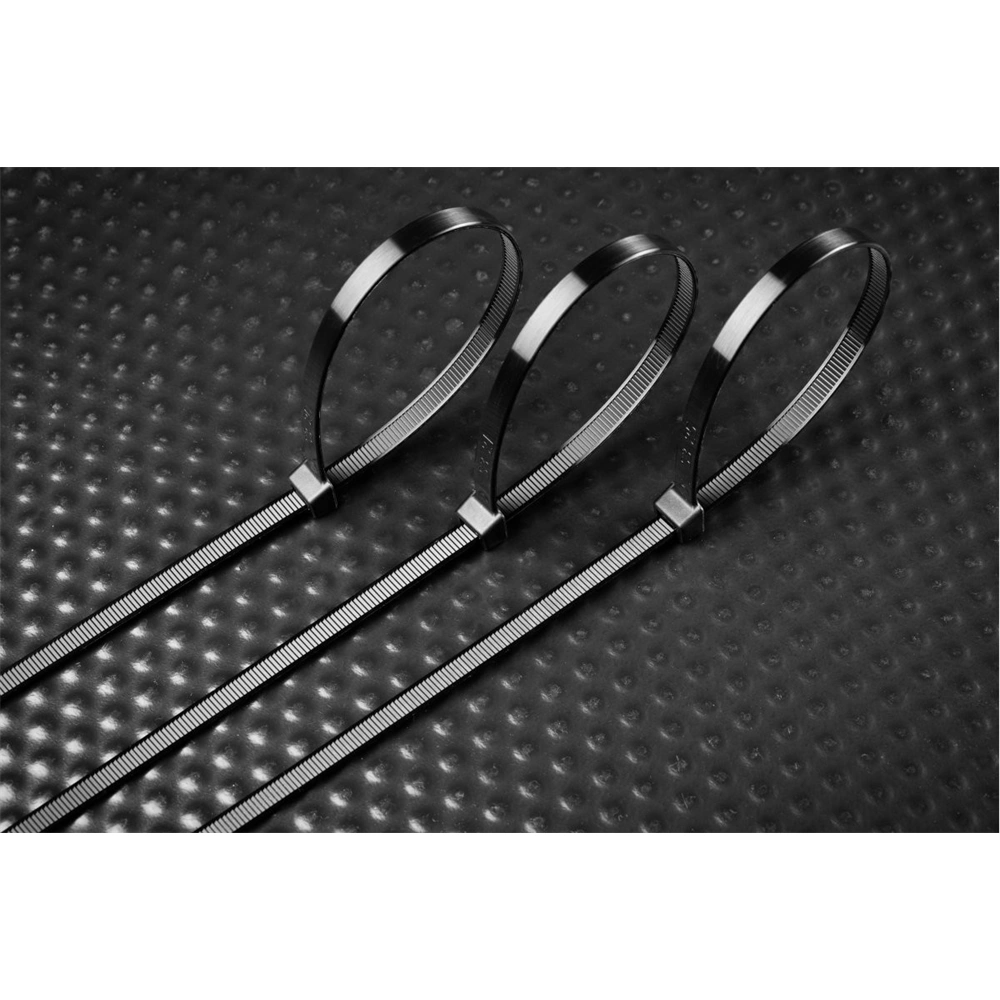 Kábelkötegelő 3,6 x 300mm, fekete, 100db/csomag HÖGERT HT2C708