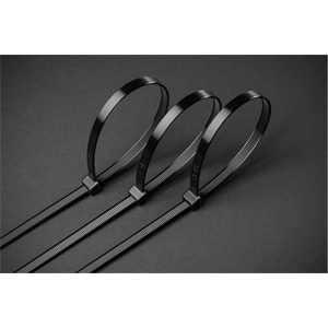 Kábelkötegelő 4,8 x 300mm, fekete, 100db/csomag HÖGERT HT2C712