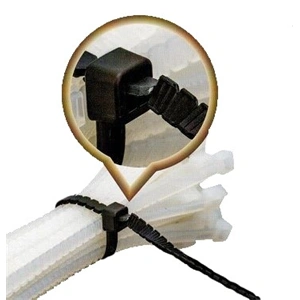 Kábelkötegelő tördelhető 150 x 2,8 mm, fehér, UV álló, 100db/cs, Meller