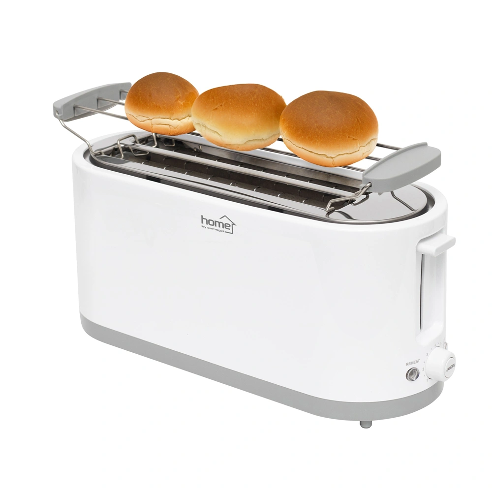Kenyérpirító 4 szeletes, 1400 W, cooltouch, 7 fokozat, zsemlemelegítő, Home HG KP 42 /RENDELÉSRE