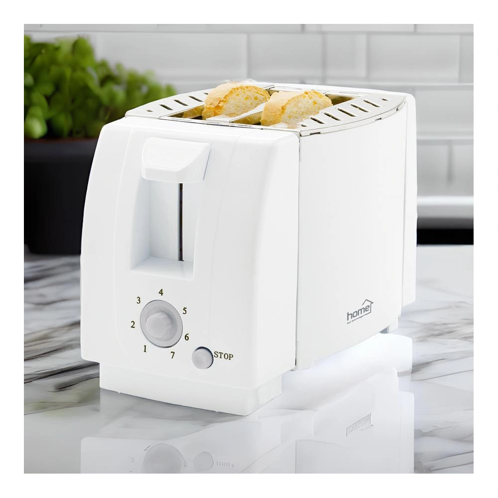 Kenyérpirító 750W,  fokozat, STOP gomb, egyszerre két szelet kenyér pirítható  HOME HG KP 01 / RENDELÉSRE