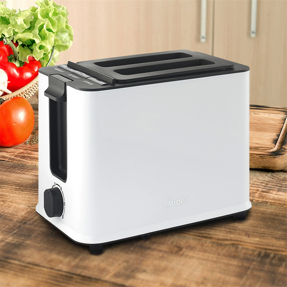 Kenyérpirító, 950 W, 6-fokozatú időzítés, visszajelző fények, vezetéktároló, MIDEA MT-RP2L09W