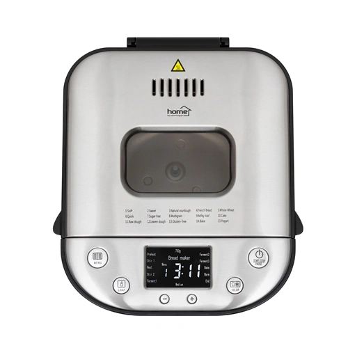 Kenyérsütő, 710 W, 15 program, 500 g, 750 g, 900 g kenyérsütés, rozsdamentes, HOME HG KS 900