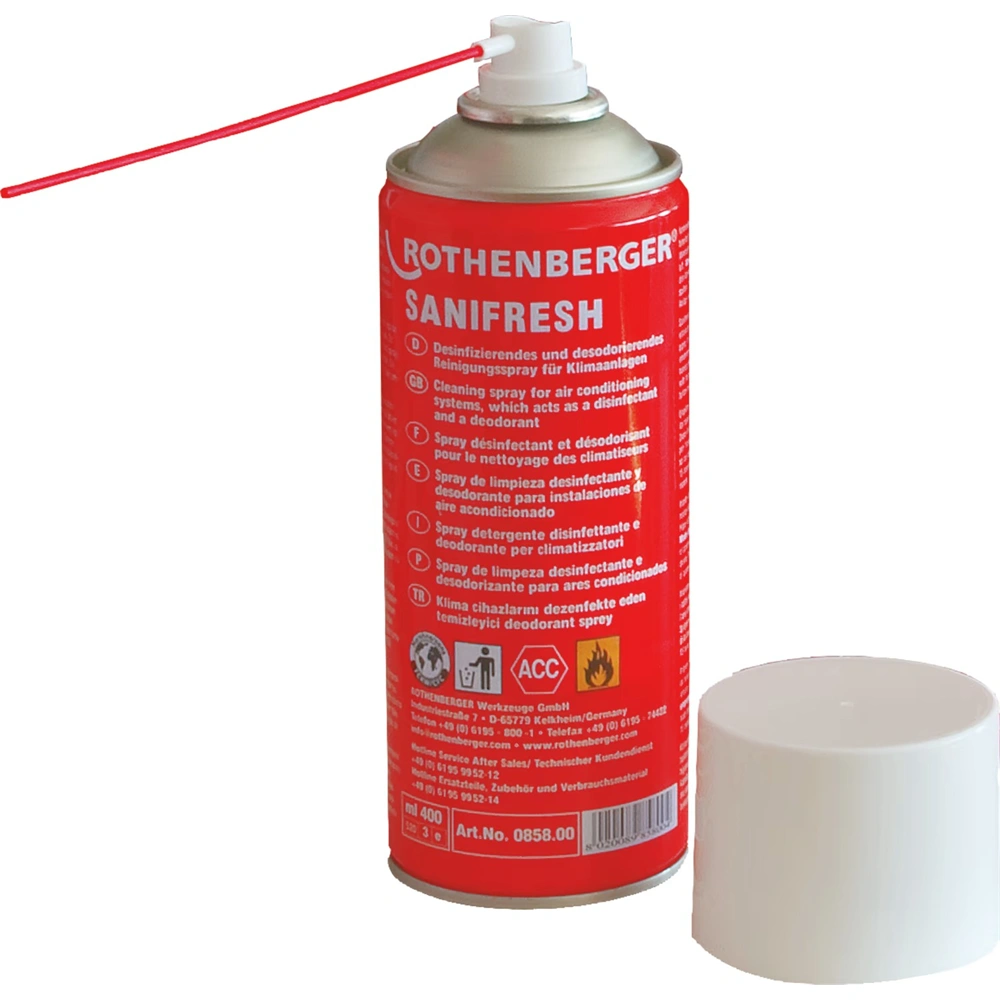 Klímatisztító spray, 400 ml, Sanifresh, ROTHENBERGER 085800-1 / RENDELÉSRE
