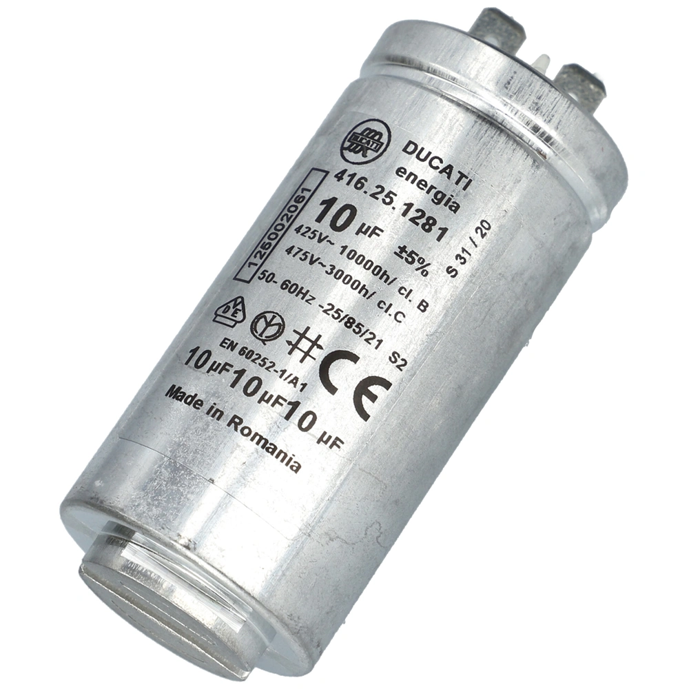 Kondenzátor motor 10uF (eredeti) ZANUSSI szárítógép / RENDELÉSRE