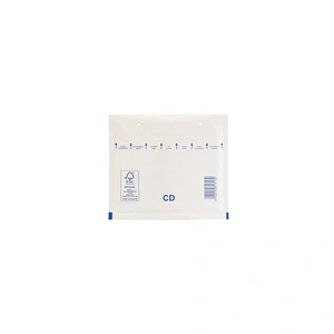 Légpárnás tasak CD szilikon külső méret 200x175mm, belső méret 180x165mm, Bluering® fehér