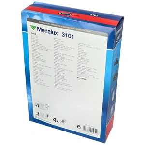 MENALUX 3101 porszívó porzsák 4db+2 filter (eredeti) MIELE,WELTSTAR