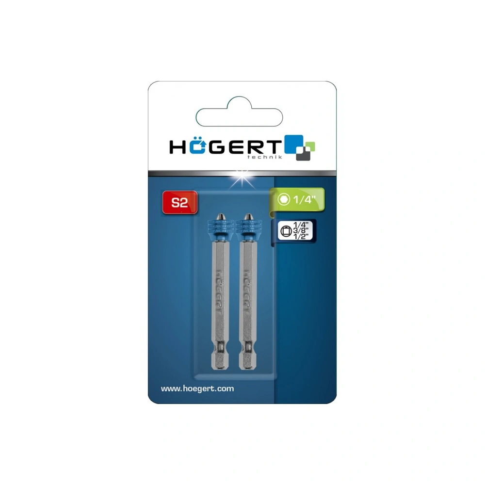 Mélységállítós bitfej, mágneses PH2 2db/csomag, HÖGERT HT1S305