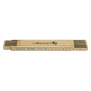 Mérővessző, fa, 2 m, HÖGERT HT4M262