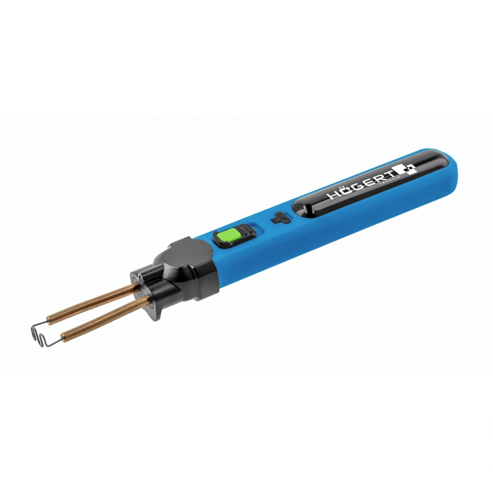 Műanyag forrasztógép készlet, akkumulátoros, 4V, 2000 mAh, 550 °C, 300 db kapocs, USB, HÖGERT HT2C081