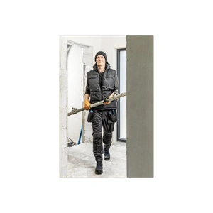 Munkavédelmi mellény, levehető kapucnival, bélelt, 5 zseb, fényvisszaverő, S-es, HÖGERT HT5K920-S / RENDELÉSRE 