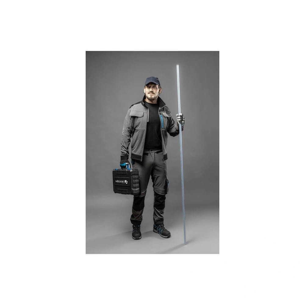 Munkavédelmi póló, 3XL, fekete, 100% pamut, HÖGERT HT5K414-3XL / RENDELÉSRE