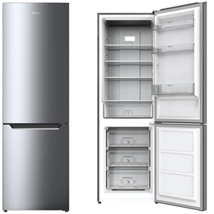 NO FROST Kombinált hűtőszekrény, inox, 293 liter Tesla RC3200FHXE