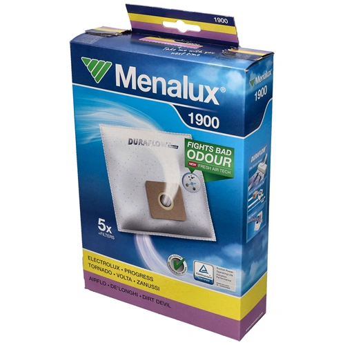 Porzsák, mikroszálas 5db-os MENALUX 1900 /T120N(eredeti) ELECTROLUX porszívó pl: MONDO,PROGRESS PC,TORNADO,VOLTA, FAGOR