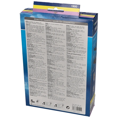 Porzsák, mikroszálas 5db-os MENALUX 1900 /T120N(eredeti) ELECTROLUX porszívó pl: MONDO,PROGRESS PC,TORNADO,VOLTA, FAGOR