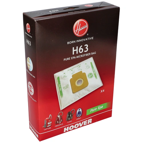 Porzsák, mikroszálas H63 4db (eredeti) HOOVER porszívó / RENDELÉSRE