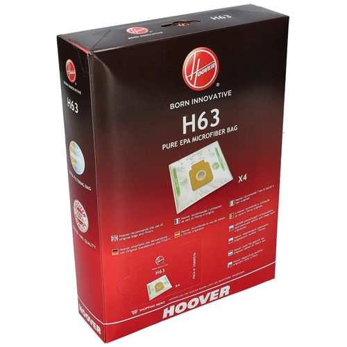 Porzsák, mikroszálas H63 4db (eredeti) HOOVER porszívó / RENDELÉSRE