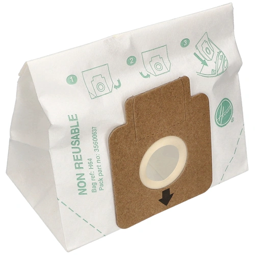 Porzsák, papír H64 5db (eredeti) HOOVER porszívó / RENDELÉSRE