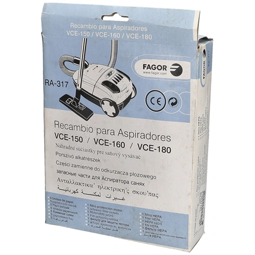 Porzsák (papír) (hepaszűrővel) RA-317, FAGOR porszívó / RENDELÉSRE