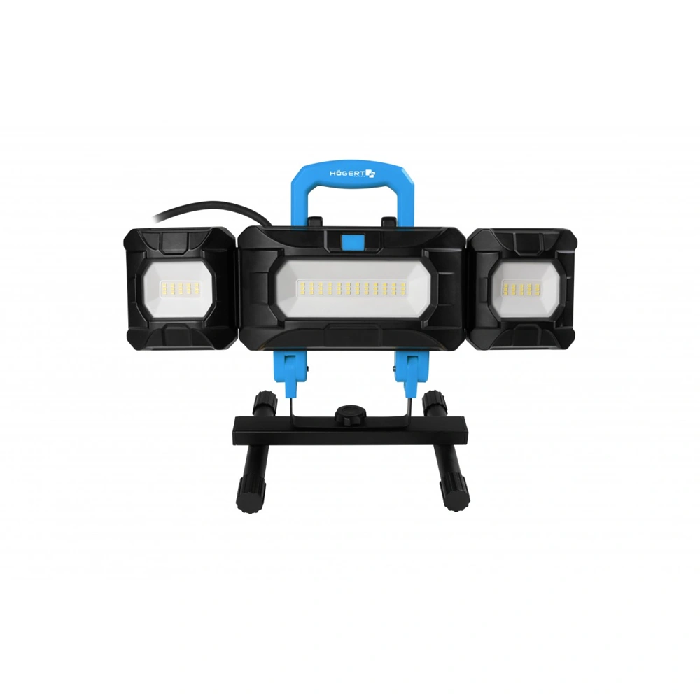 Reflektor állvánnyal, ütésálló, -25 C fokig, 5400 lm, IP54, HÖGERT HT1E456 / RENDELÉSRE