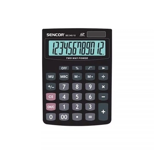Számológép asztali 12 számjegyű kijelző Sencor SEC340/12 fekete