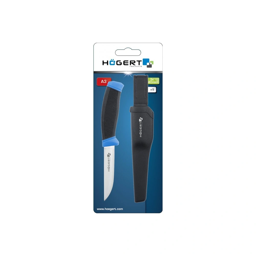 Szerelőkés tartóval, 100 mm pengével, HÖGERT HT4C652
