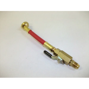 Szerviztömlő csappal 1/4 x 1/4 piros  MASTERCOOL/RENDELÉSRE